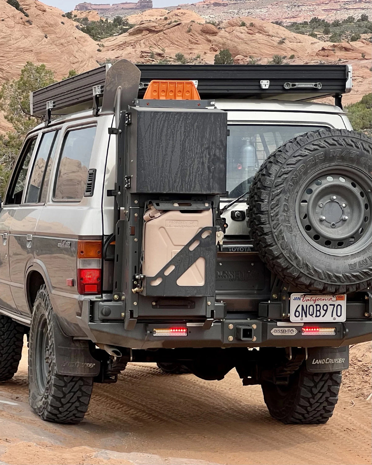 Dissent Off-Road Single Jerry Can Mount for Overland Panel & Pro Swing-Outs